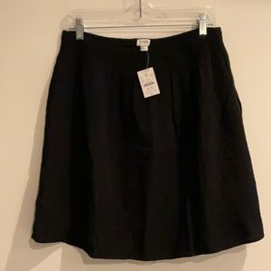 J CREW GAUZE BLACK MINI SKIRT MEDIUM